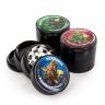RQS Metal Grinder Plant Black With Strain Logo