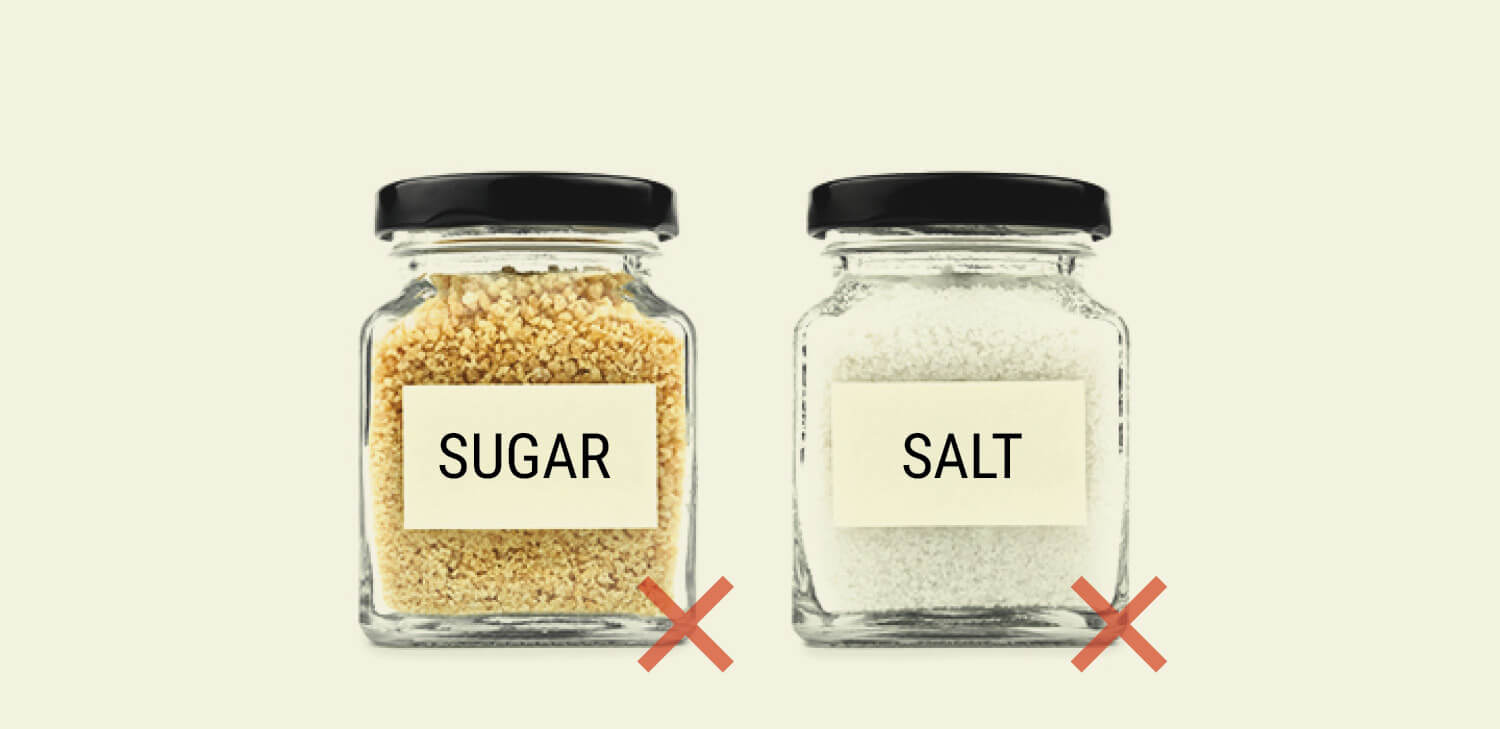 Ogranicz przyjmowanie cukru i soli